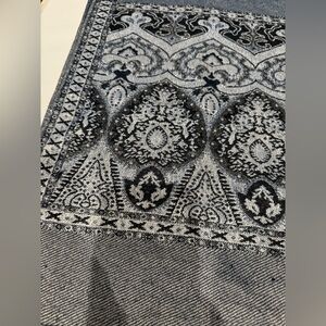 Beautiful navy and blue patterned scarf